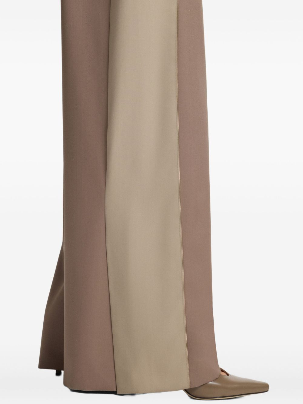 panelled wide-leg trousers - 5