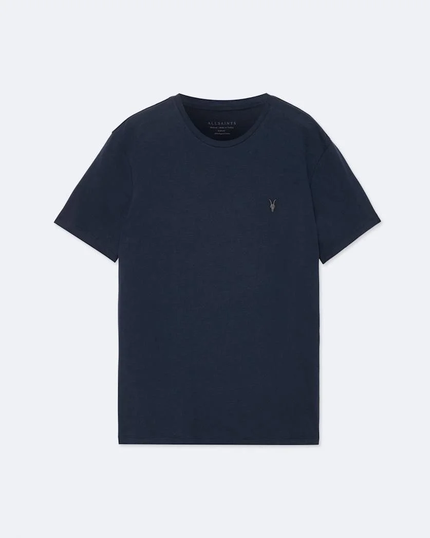 BRACE BRUSHED COTTON CREW NECK T-SHIRT - 1