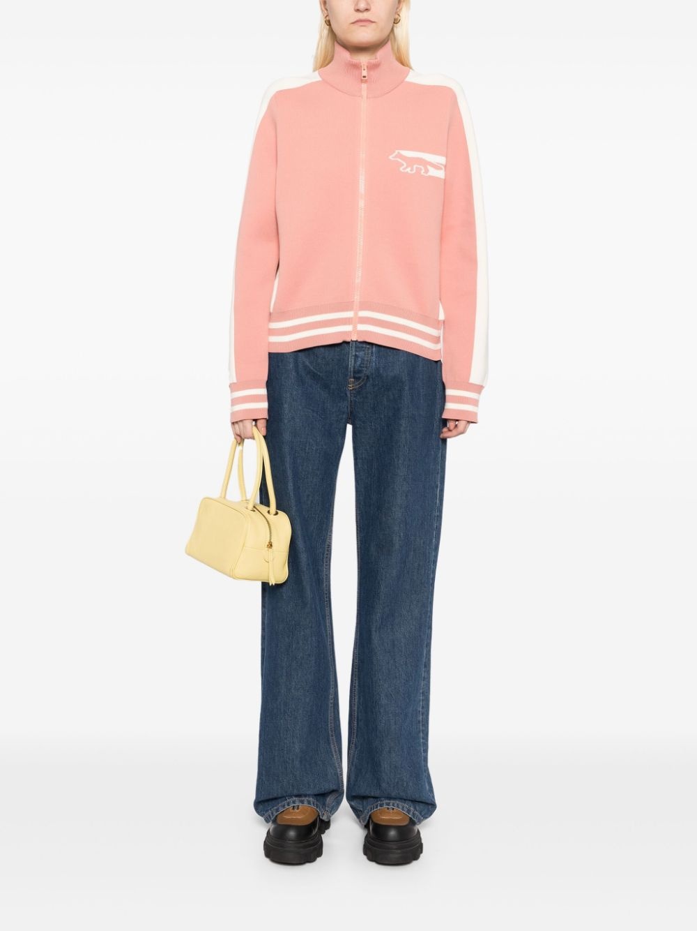 flash fox zipped cardigan - 2