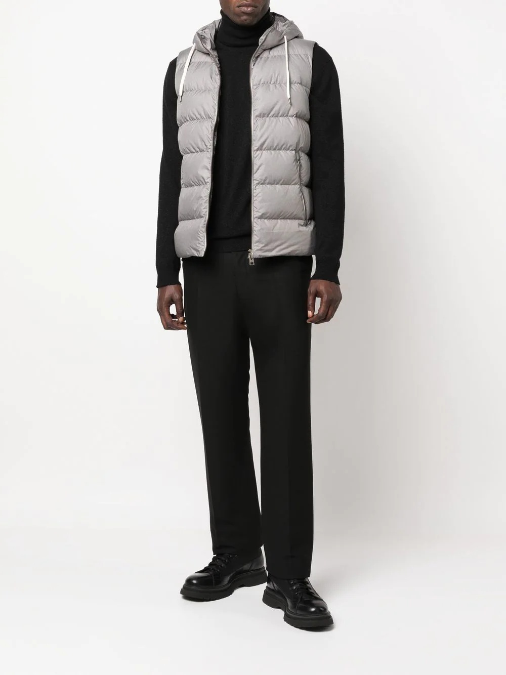 padded sleeveless gilet - 2