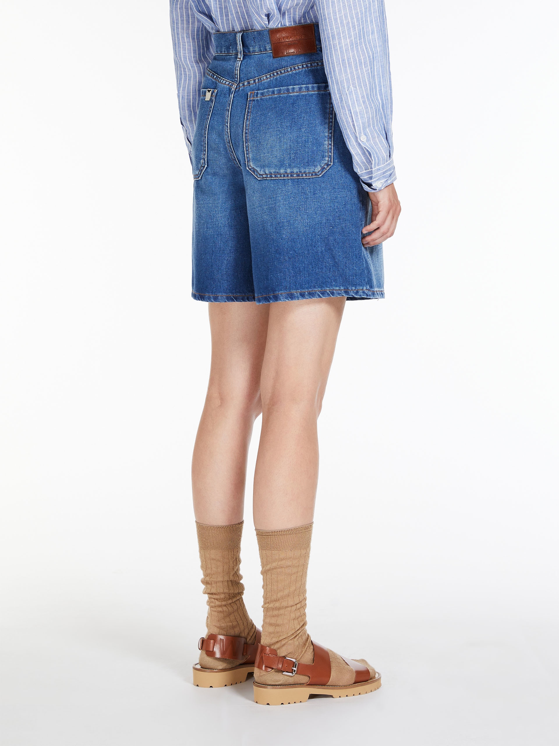 BAIARDO Denim Bermuda shorts - 4
