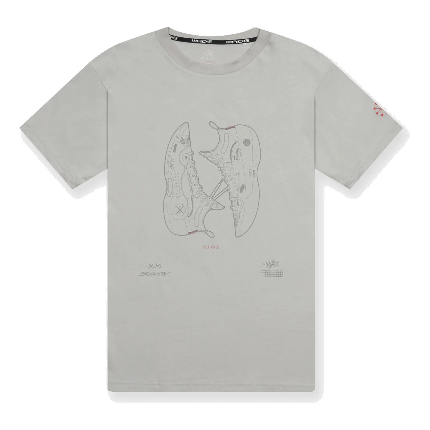 Li-Ning Way Of Wade Shoes Graphic T-shirt 'Grey' AHSSA45-1 - 1