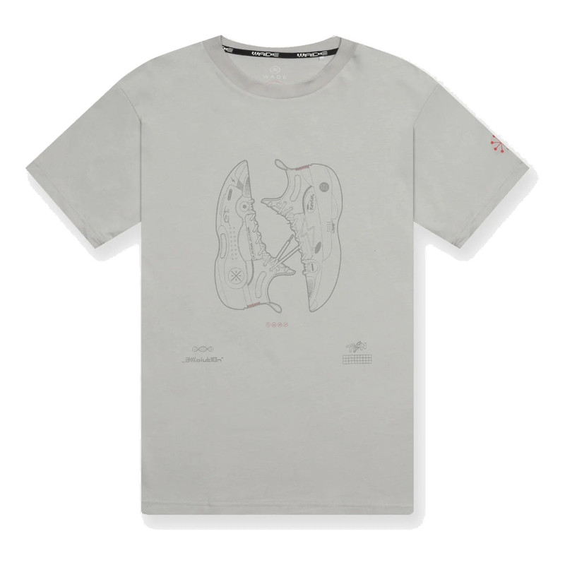 Li-Ning Way Of Wade Shoes Graphic T-shirt 'Grey' AHSSA45-1 - 1