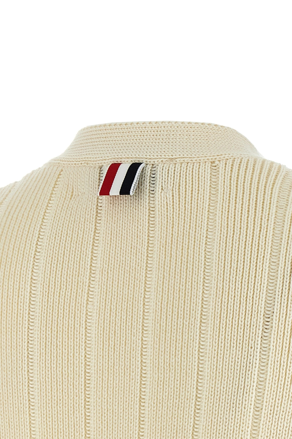'Ladder Full Needle Rib Stitch' cardigan - 5