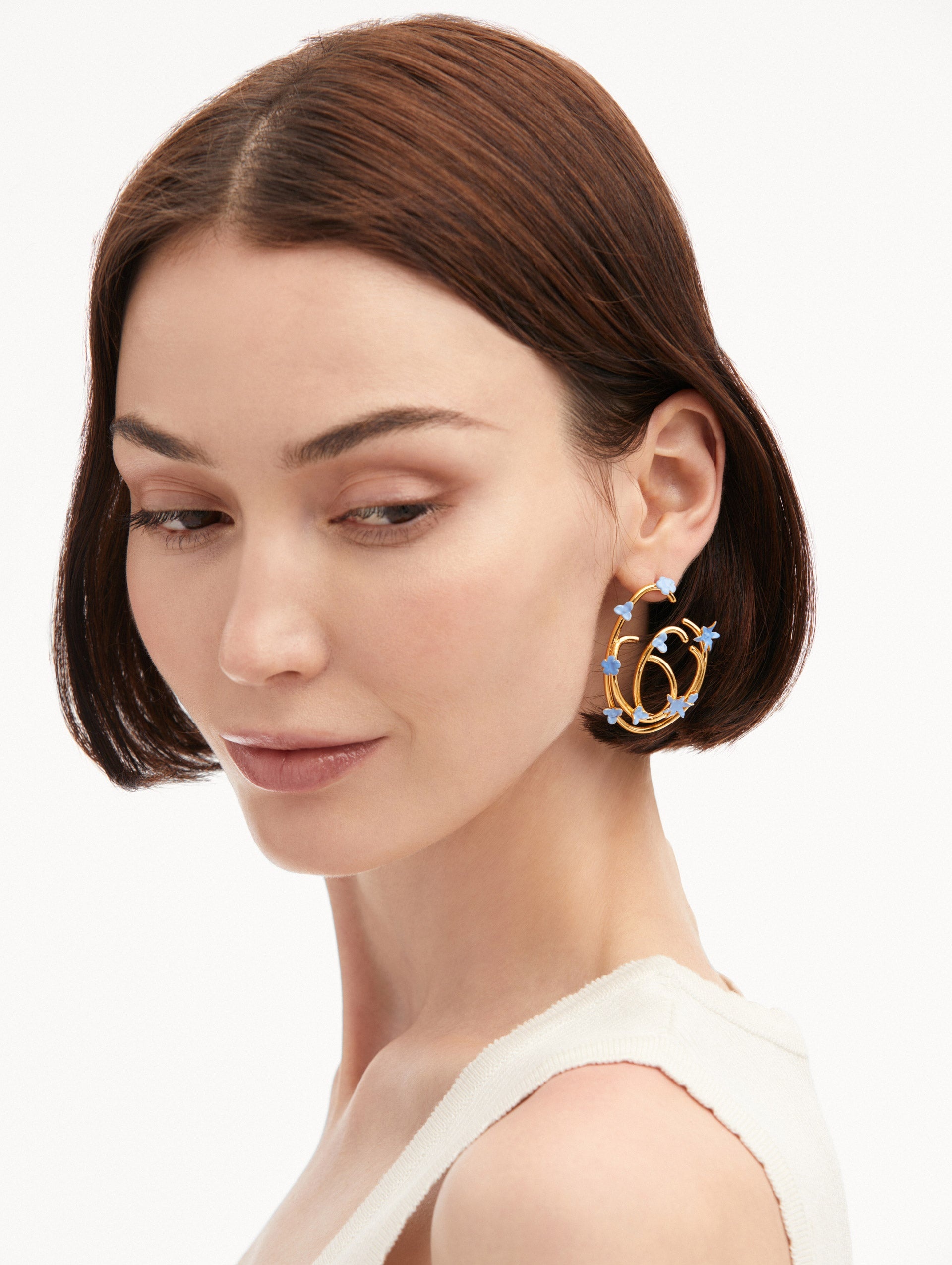 TANGLED O FLORAL EARRINGS - 2