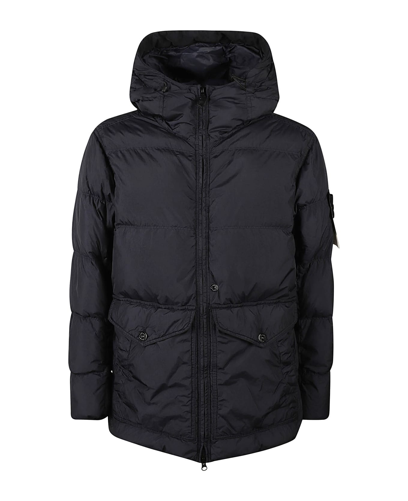 Large Pocket Logo Patched Padded Jacket - 1