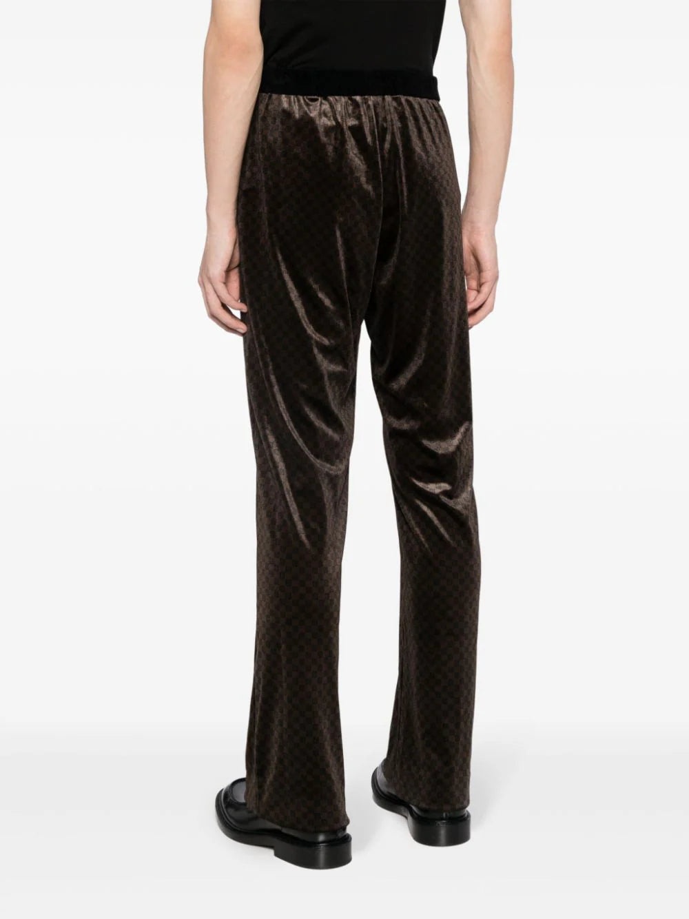 MONOGRAM-JACQUARD STRAIGHT-LEG TROUSERS - 5