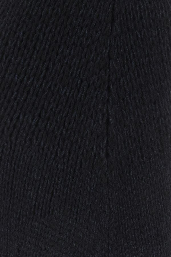 スカート CHLOE BLACK WOOL BLEND SKIRT CHLOÉ Crochet-paneled wool-blend maxi skirt | THE OUTNET