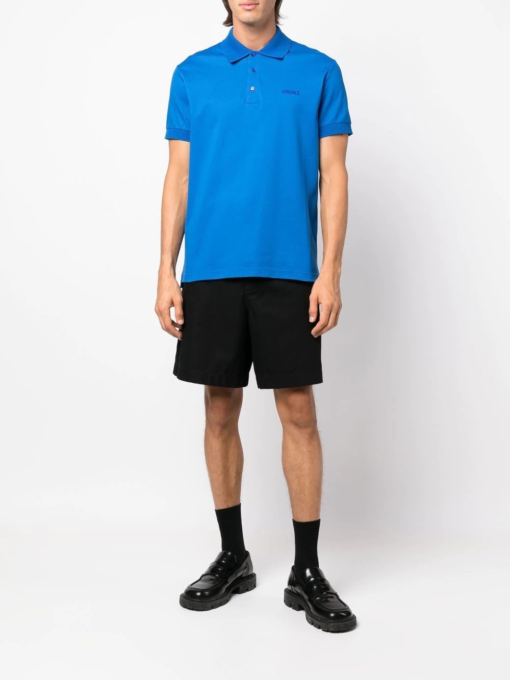 embroidered-logo polo shirt - 2