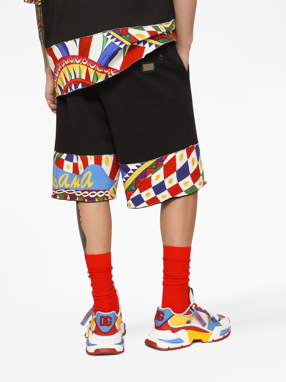 abstract-pattern bermuda shorts - 5