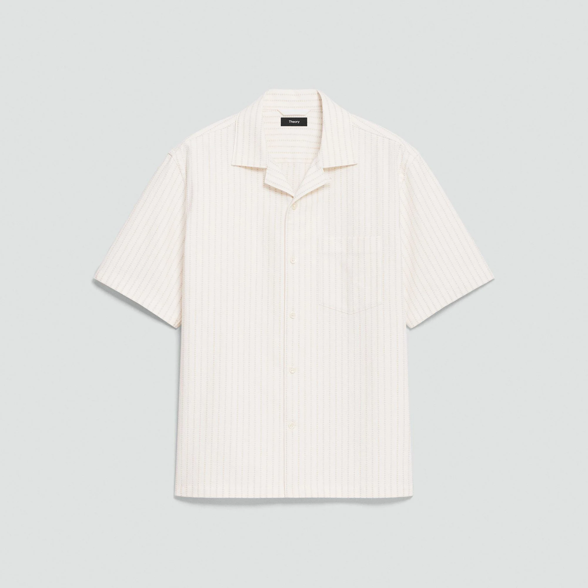 Weekend Short-Sleeve Shirt in Textured Cotton - 1