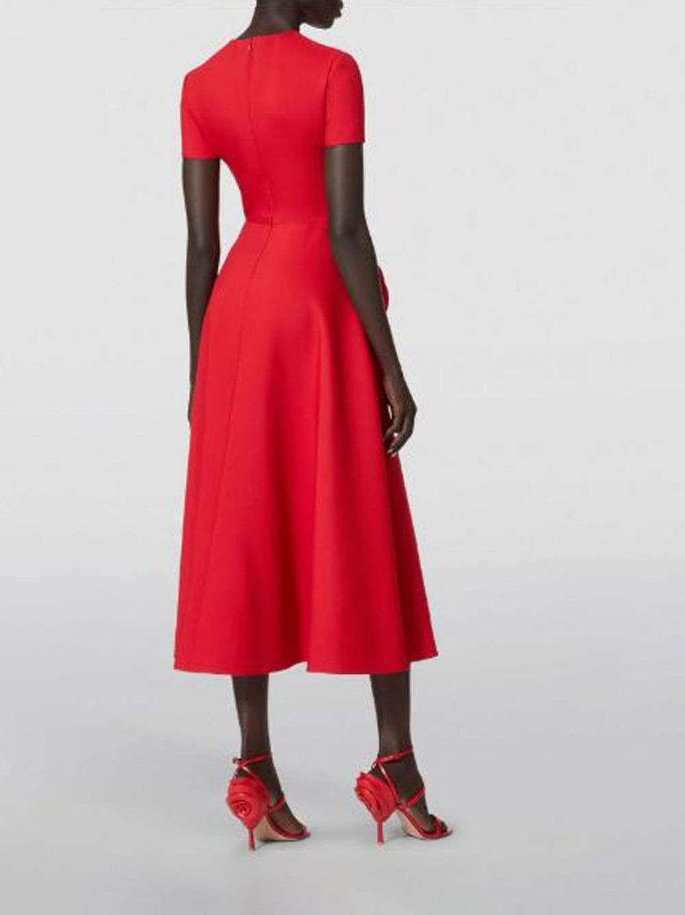 Valentino Rose Pocket Midi Dress - 4