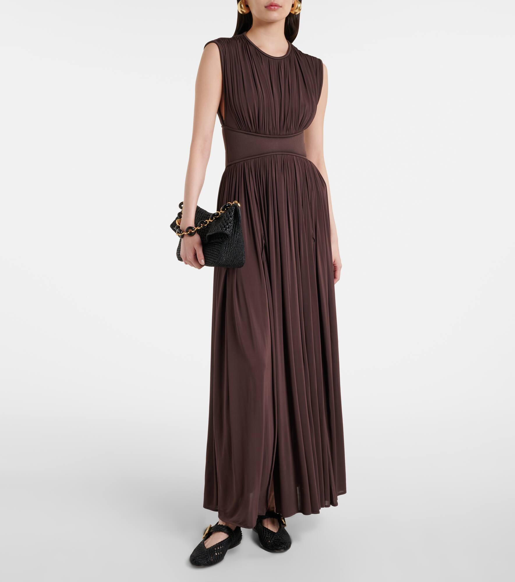 Illuminate gathered maxi dress - 2