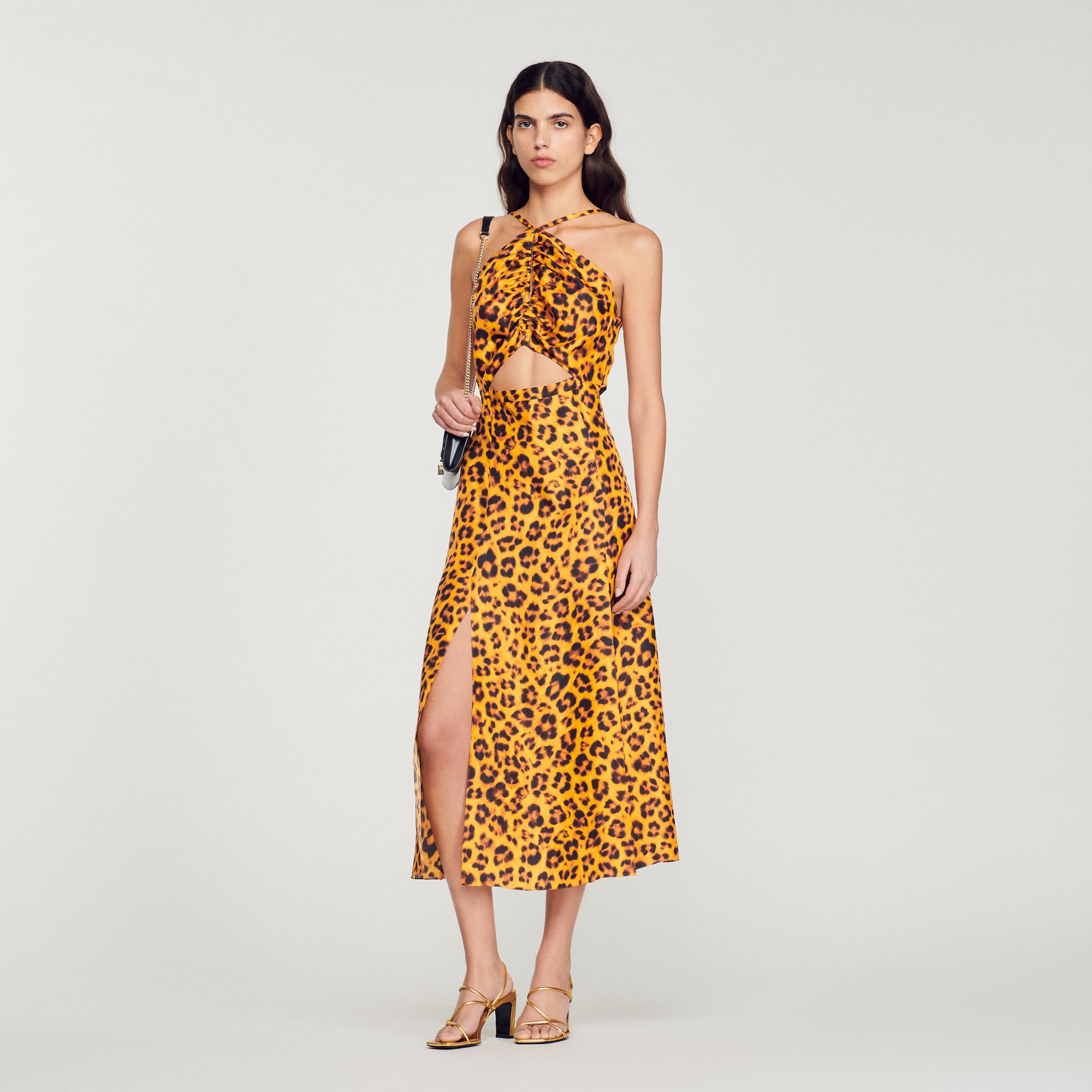 Long leopard print dress - 2
