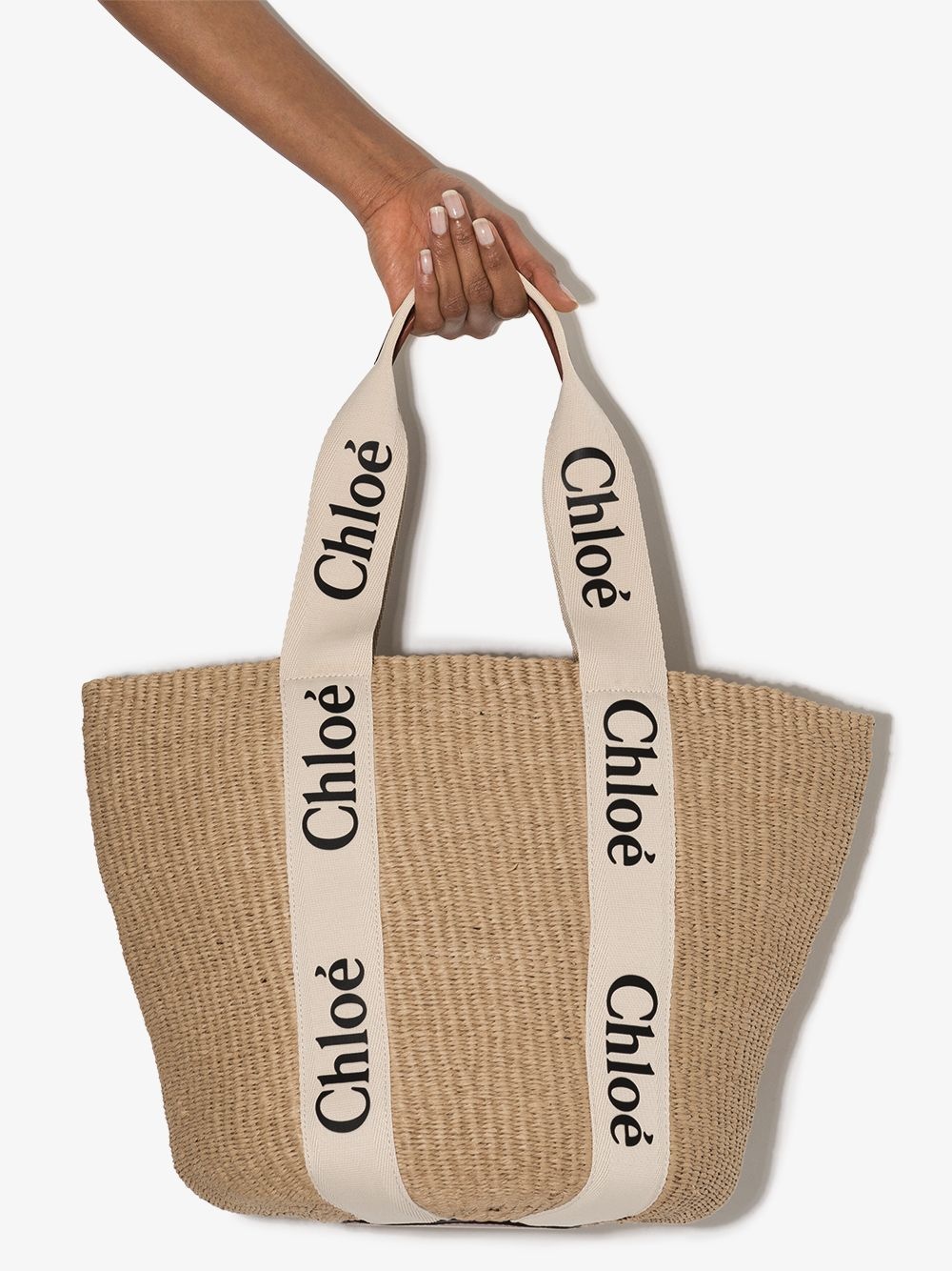 large Woody logo-strap tote bag - 4