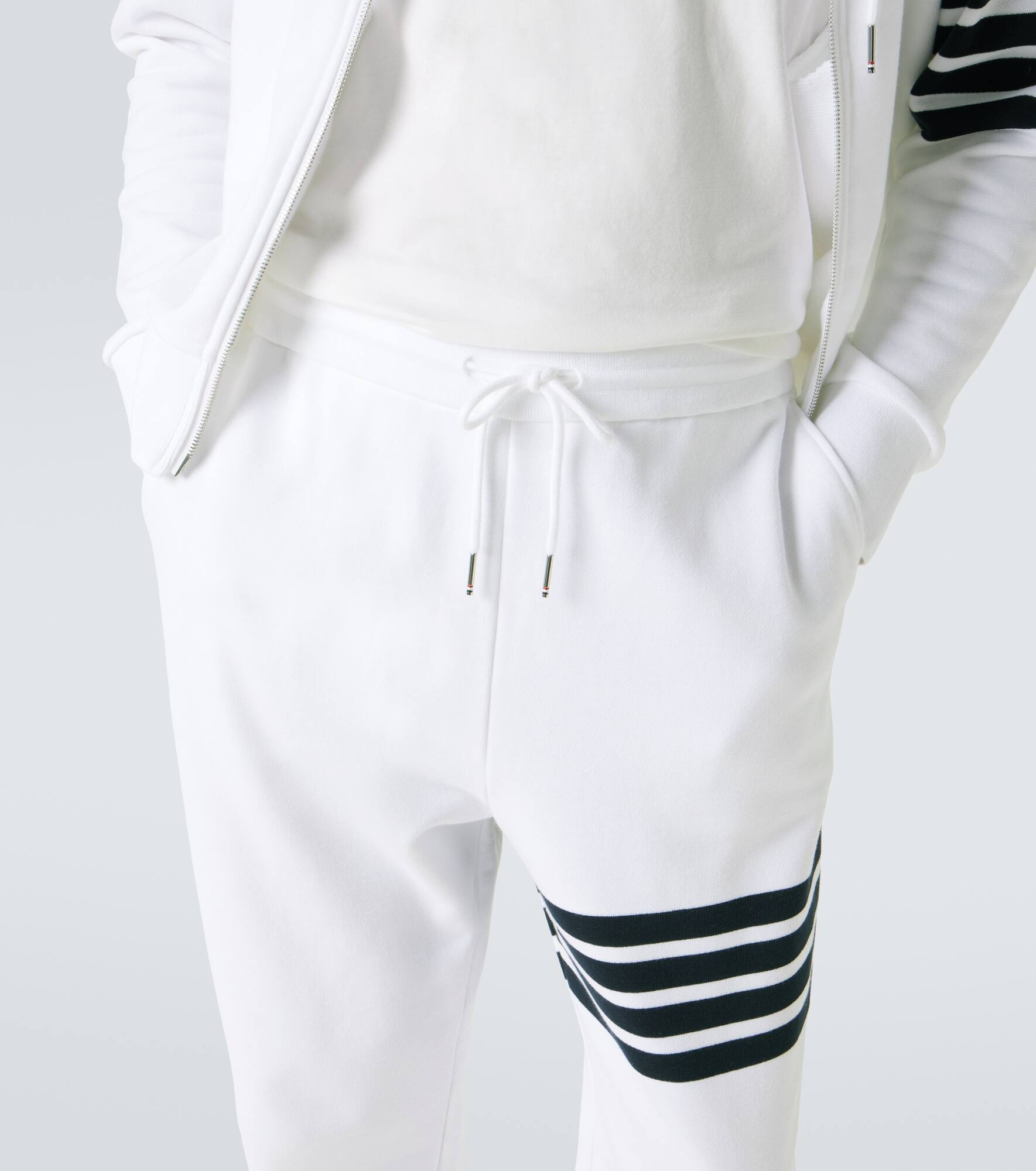 4-Bar cotton jersey sweatpants - 5