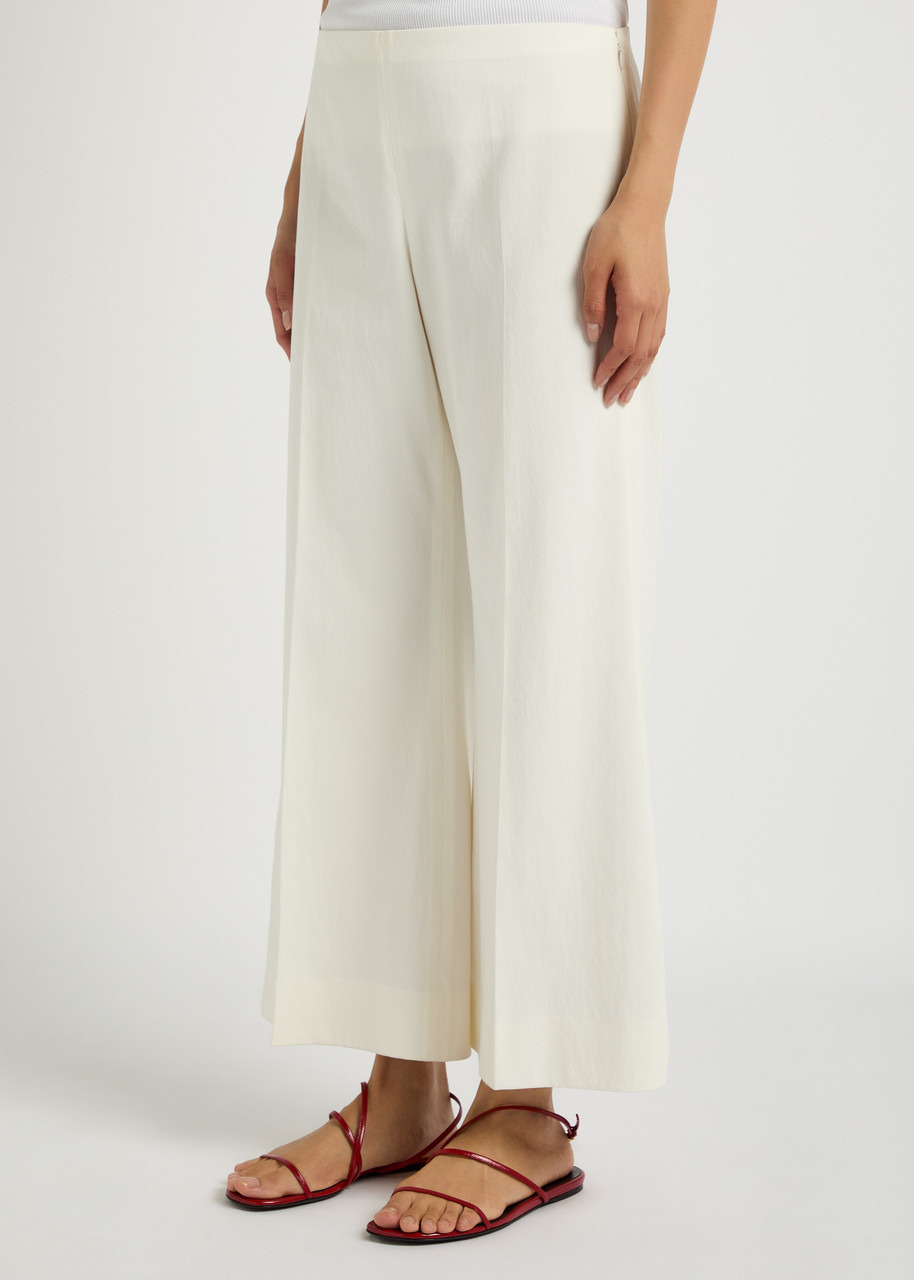 Khaite Walter Flared-leg Cotton Trousers - 2