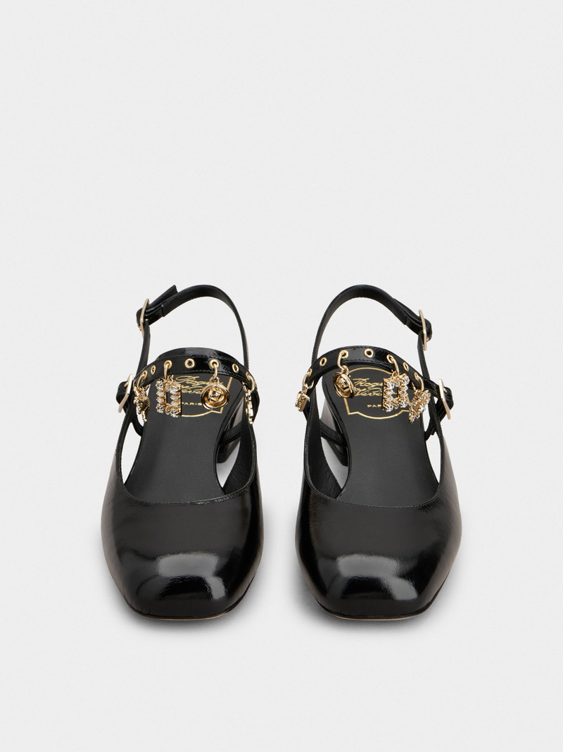Très Vivier Slingback Mary Janes in patent leather 6