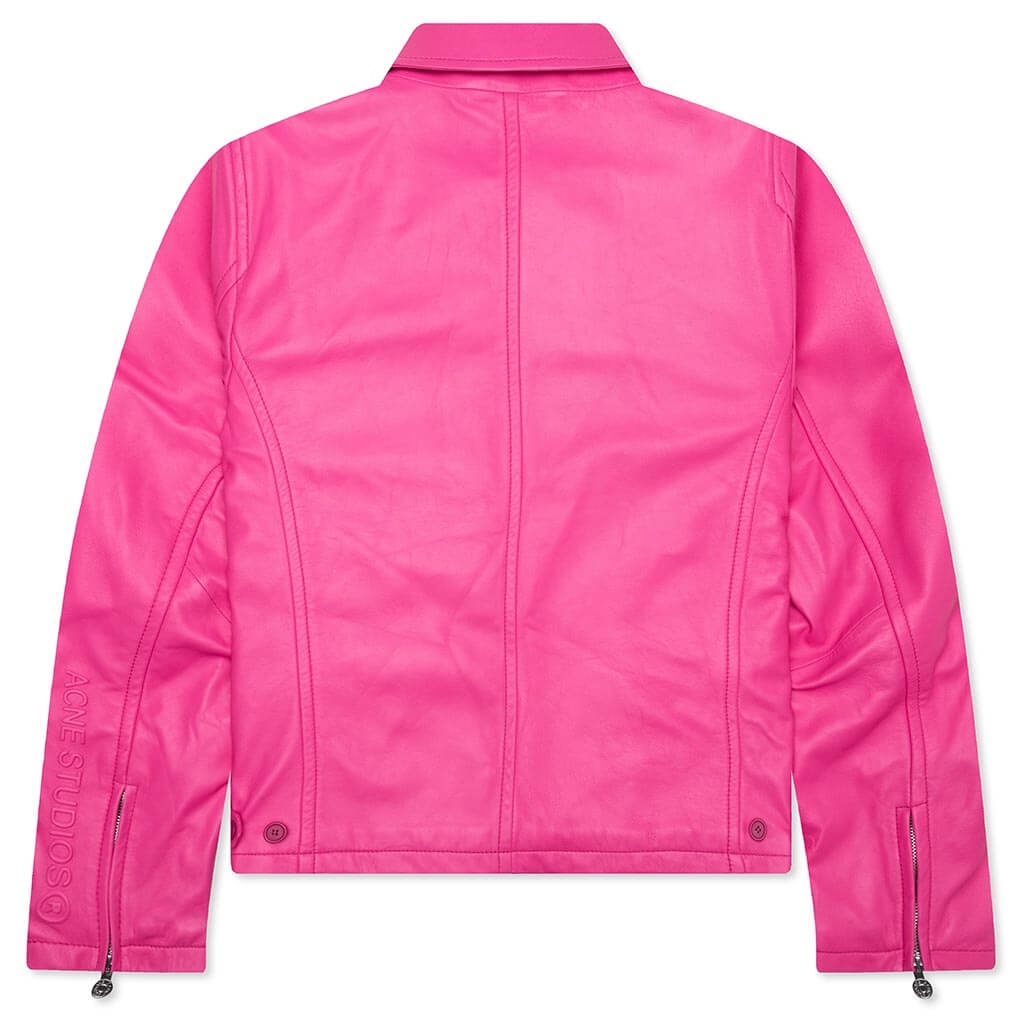 LEATHER JACKET - BUBBLE PINK - 2