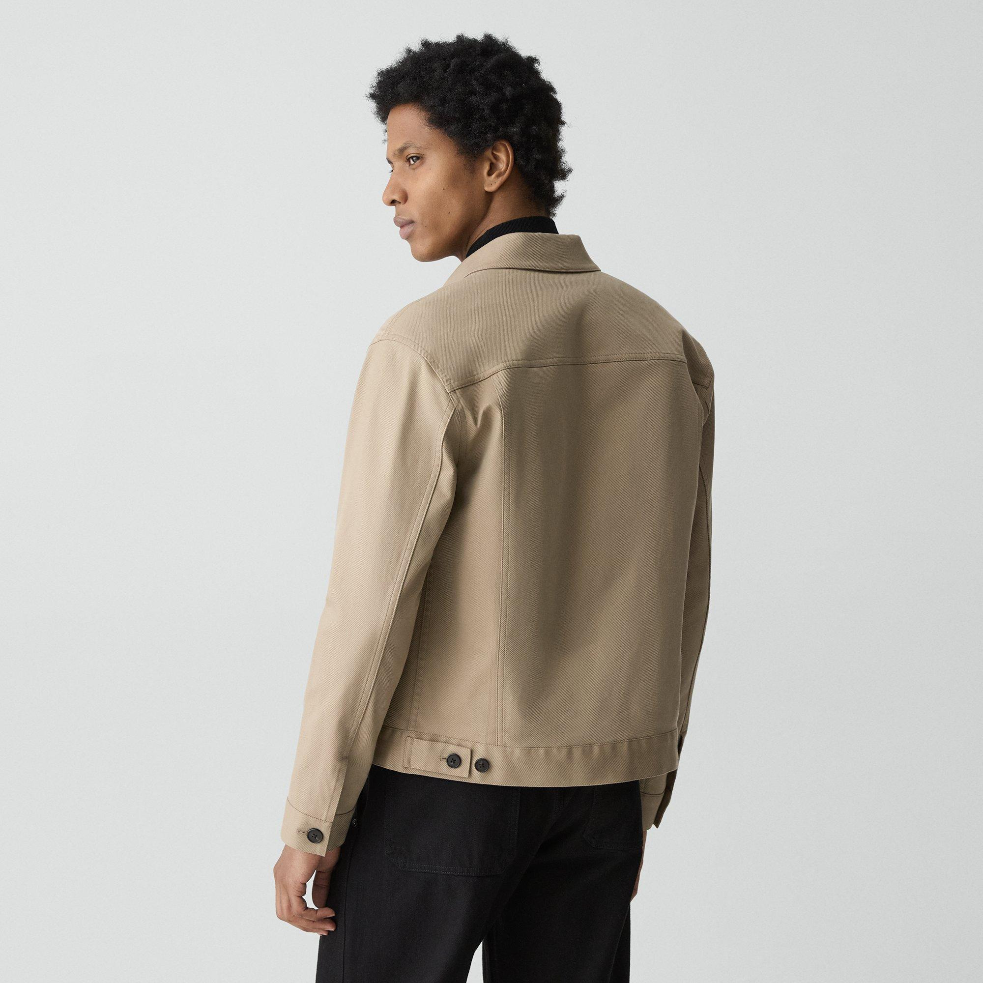 Button Jacket in Twill Stretch - 4