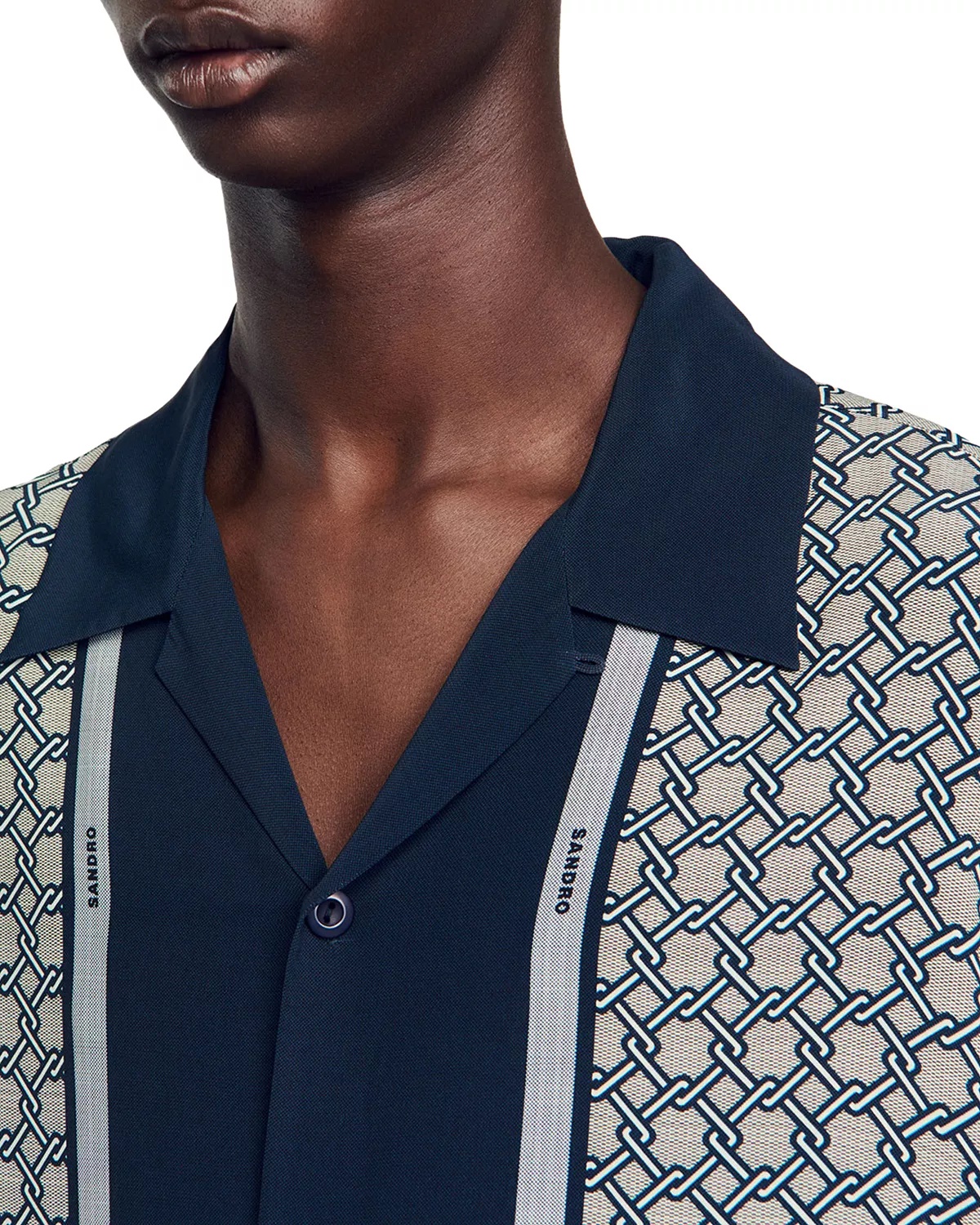 Short Sleeved Patterned Shirt - 5