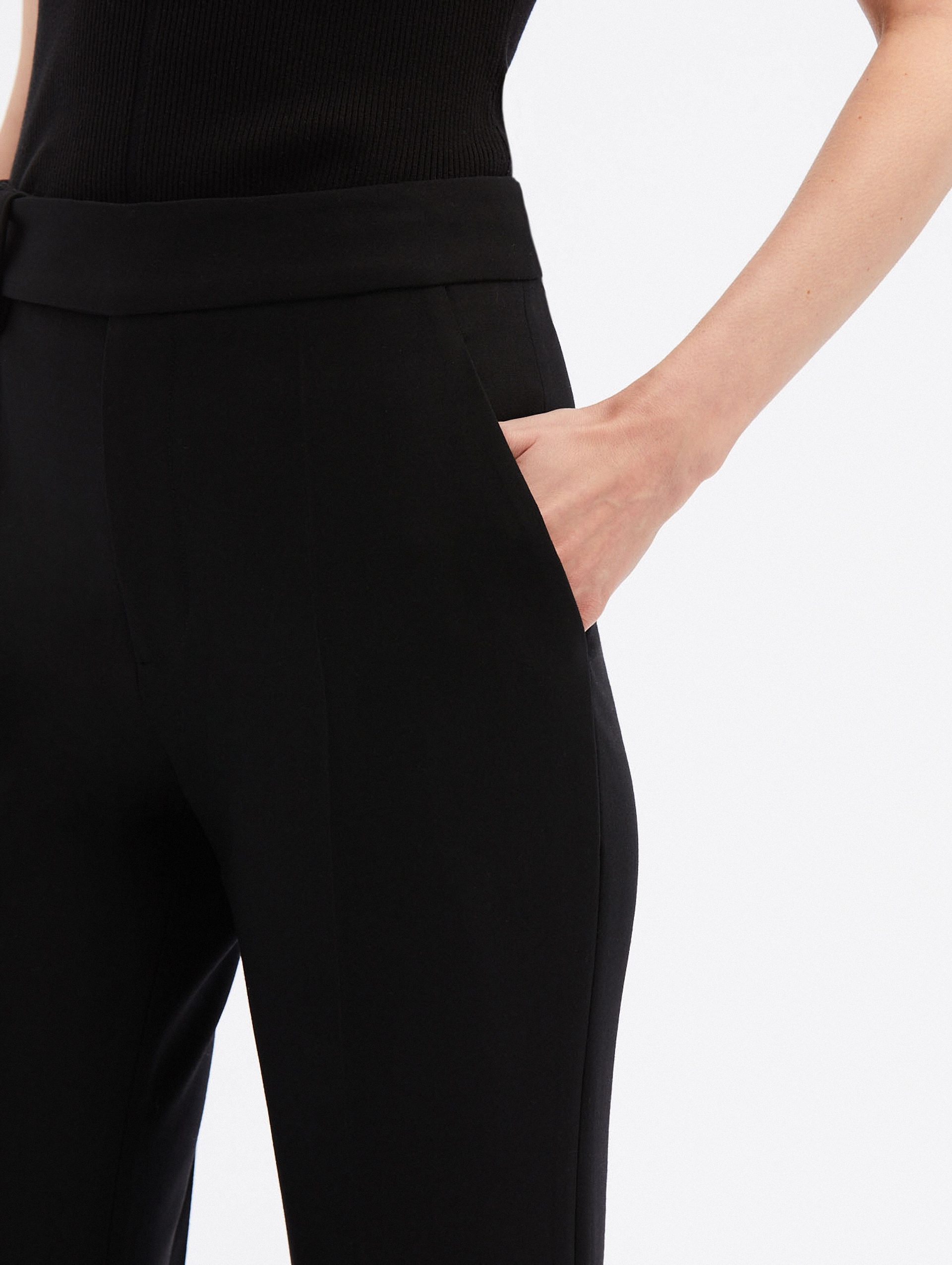 【Oscar de la Renta】ウールツイル flareパンツ Oscar de la Renta ZIP FRONT FLARE LEG PANT | REVERSIBLE