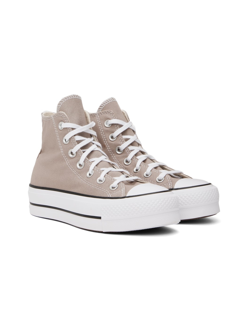 Taupe Chuck Taylor All Star Lift Platform High Top Sneakers - 4