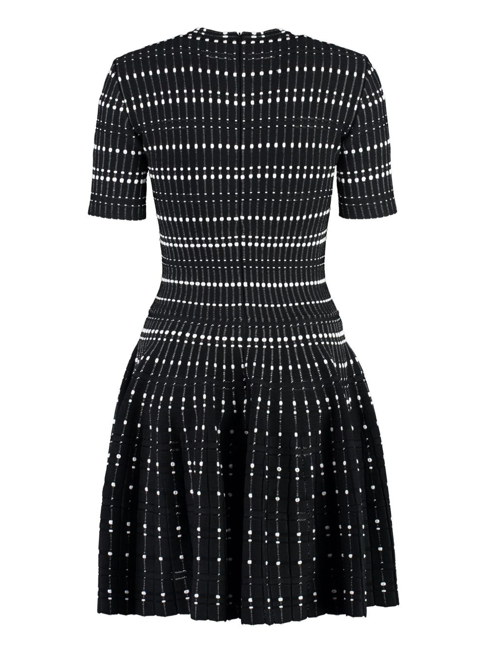 contrast-thread knitted minidress - 5