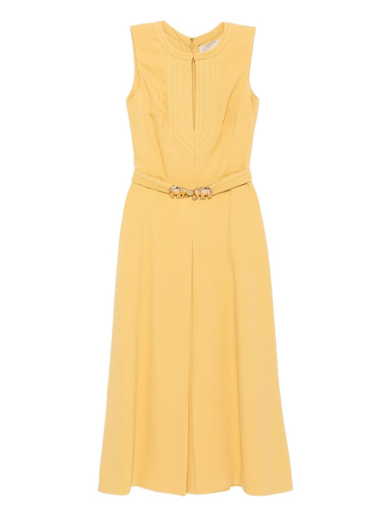elephant-buckle midi dress 1