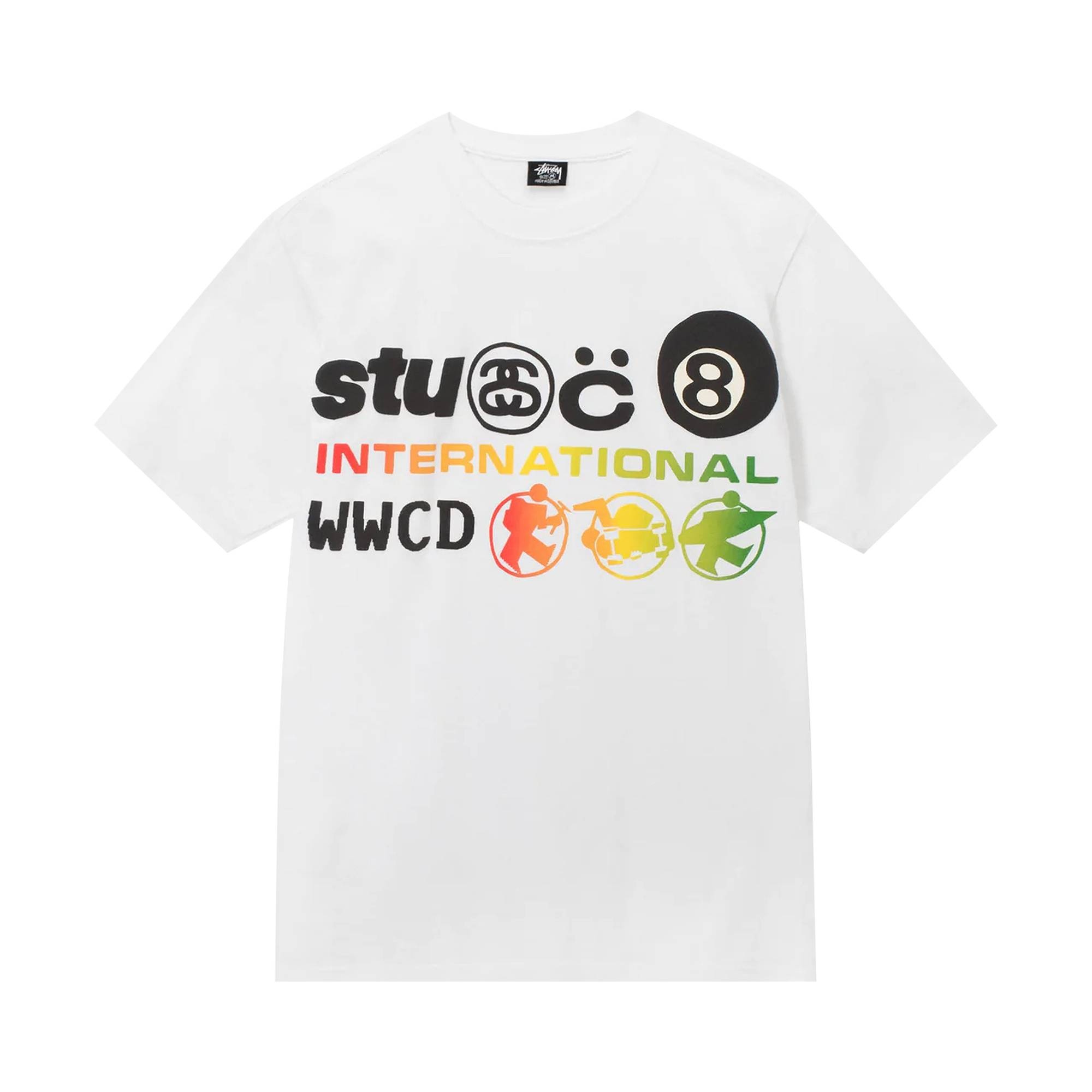 Stussy x Cactus Plant Flea Market International Tee 'White' - 1