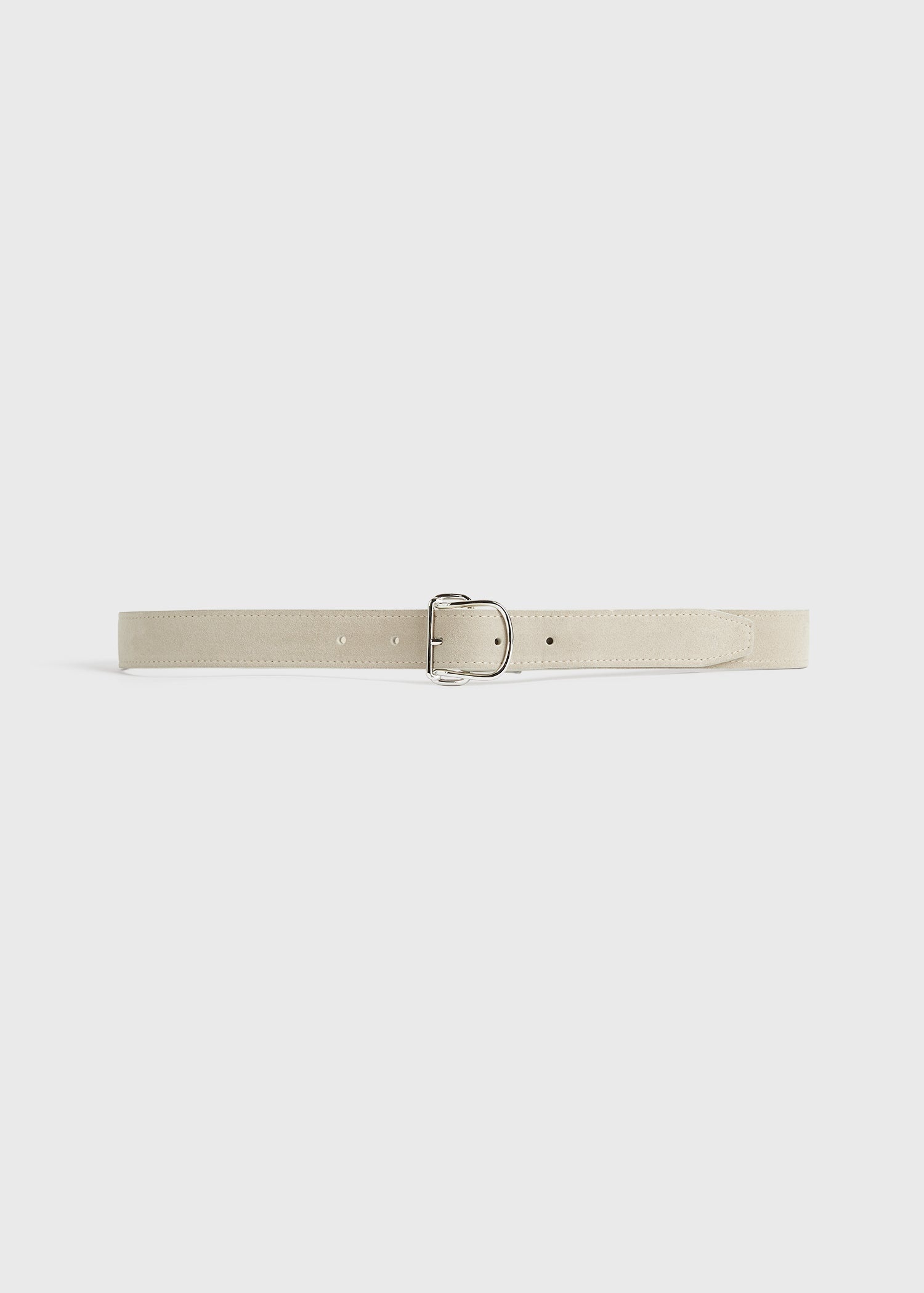 Swirl suede belt pearl - 7