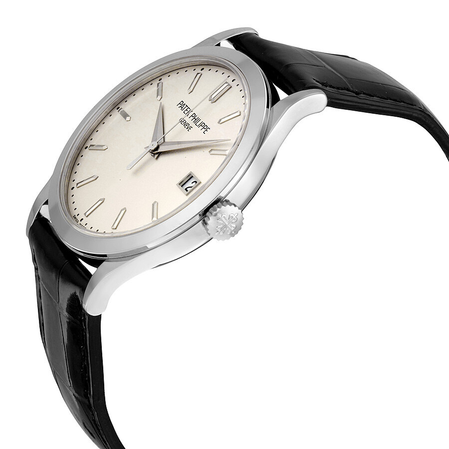 Pre-owned Patek Philippe Calatrava Opaline White Dial Men's Watch 5296G-010 - 2