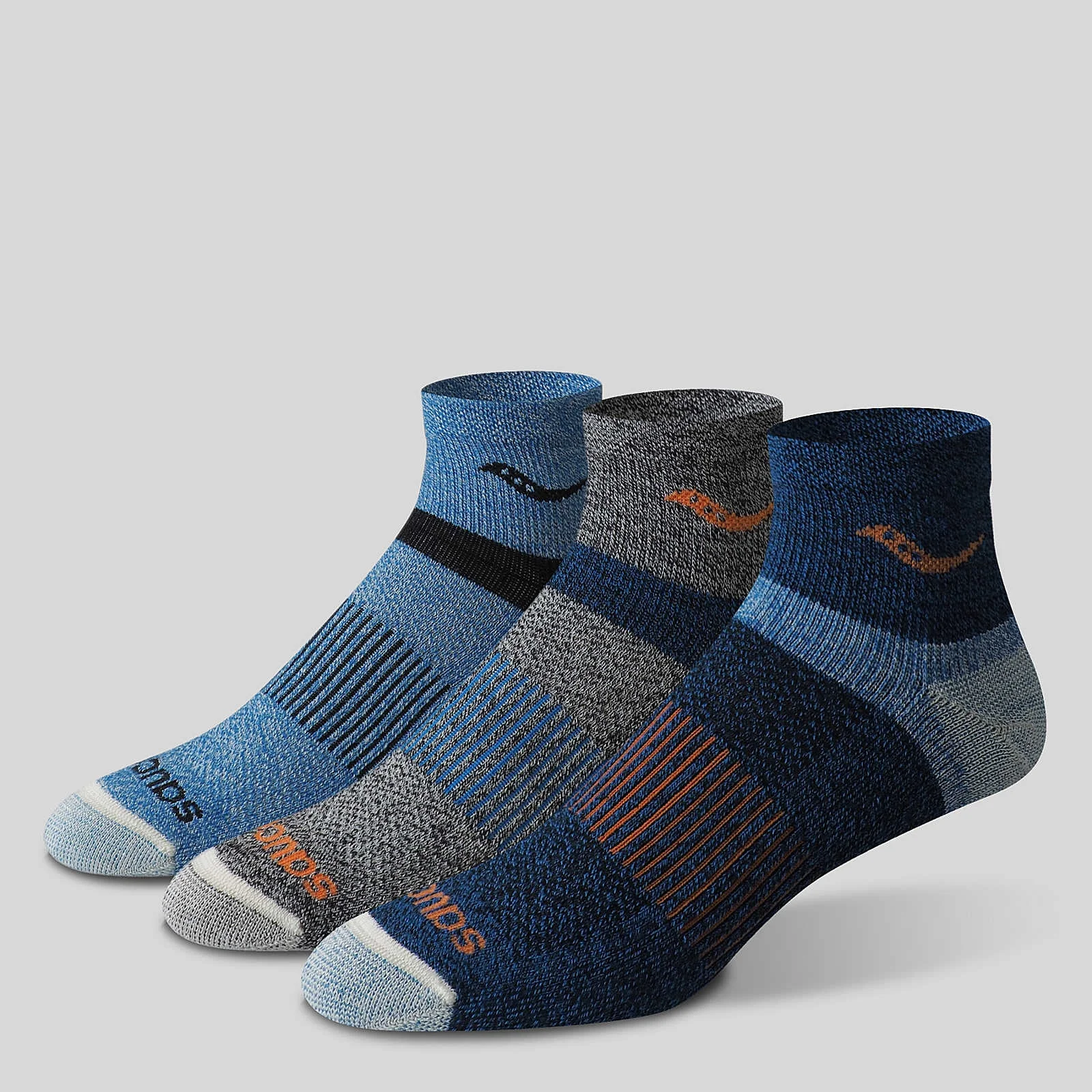 Inferno Merino Wool Blend Quarter 3-Pack Sock - 1