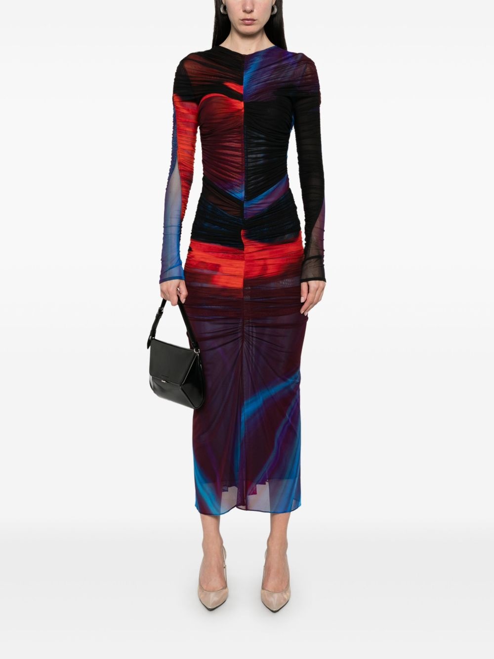 ruched midi skirt - 2
