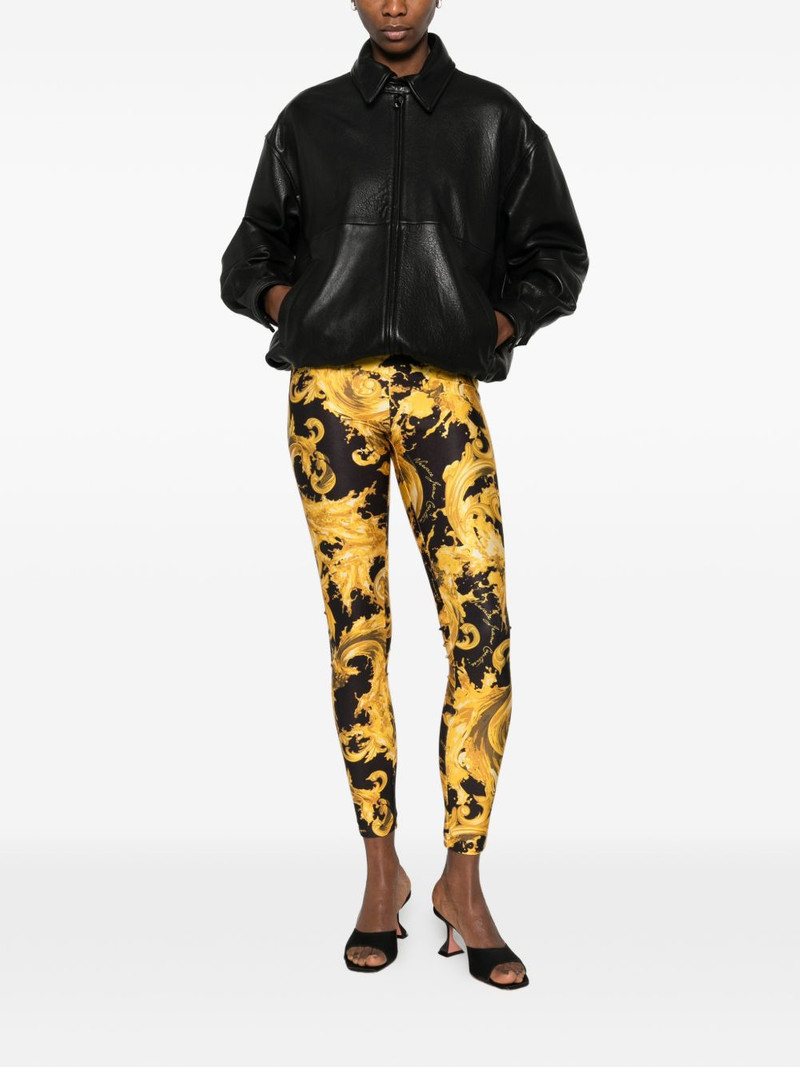 VERSACE JEANS COUTURE Barocco-print leggings outlook