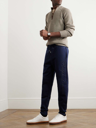 Ralph Lauren Script Logo-Embroidered Cotton-Blend Jersey Sweatpants outlook