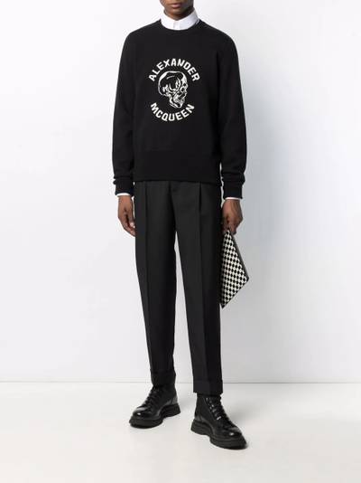 Alexander McQueen logo-intarsia jumper outlook