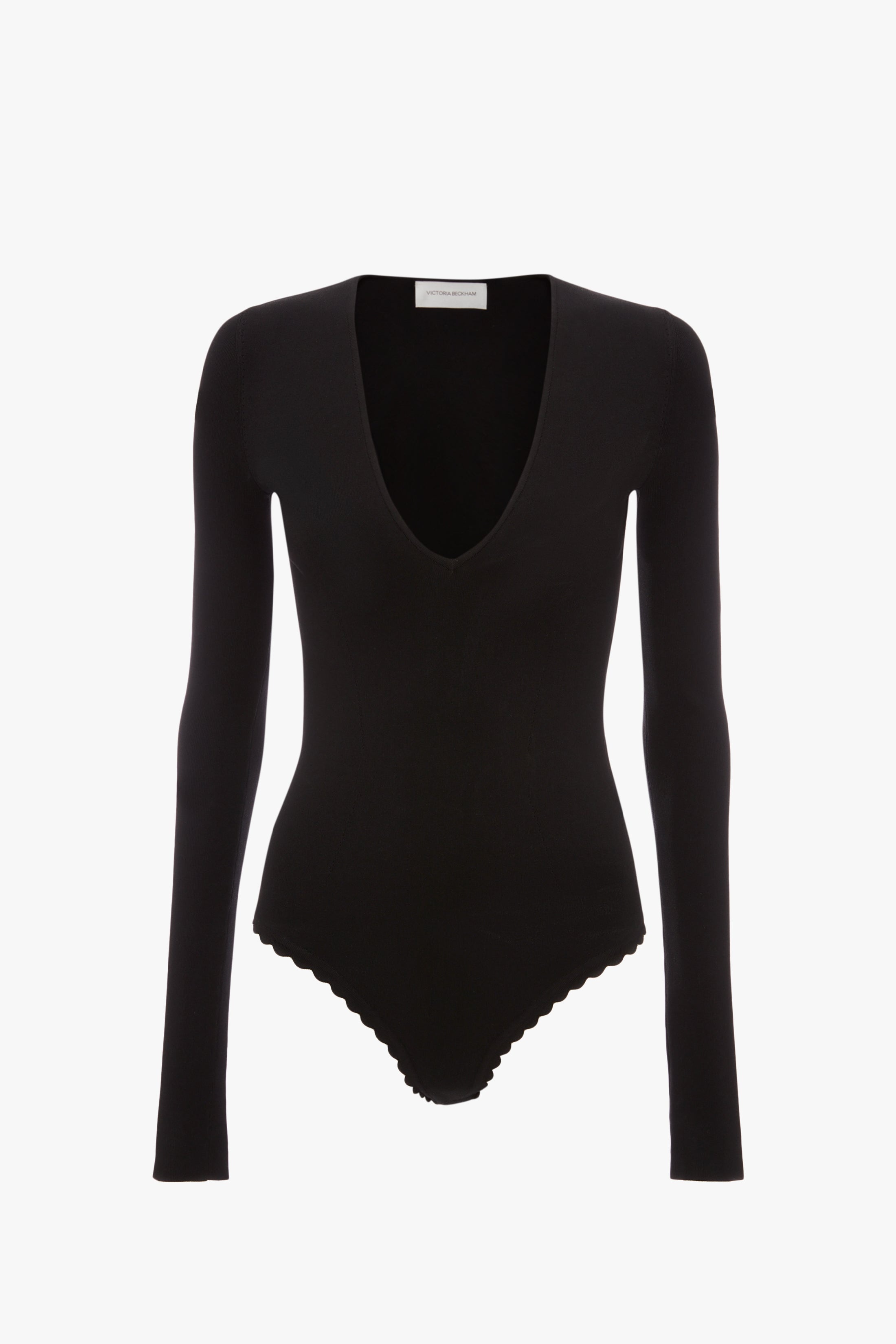 VB Body Deep VB Bodysuit in Black - 1