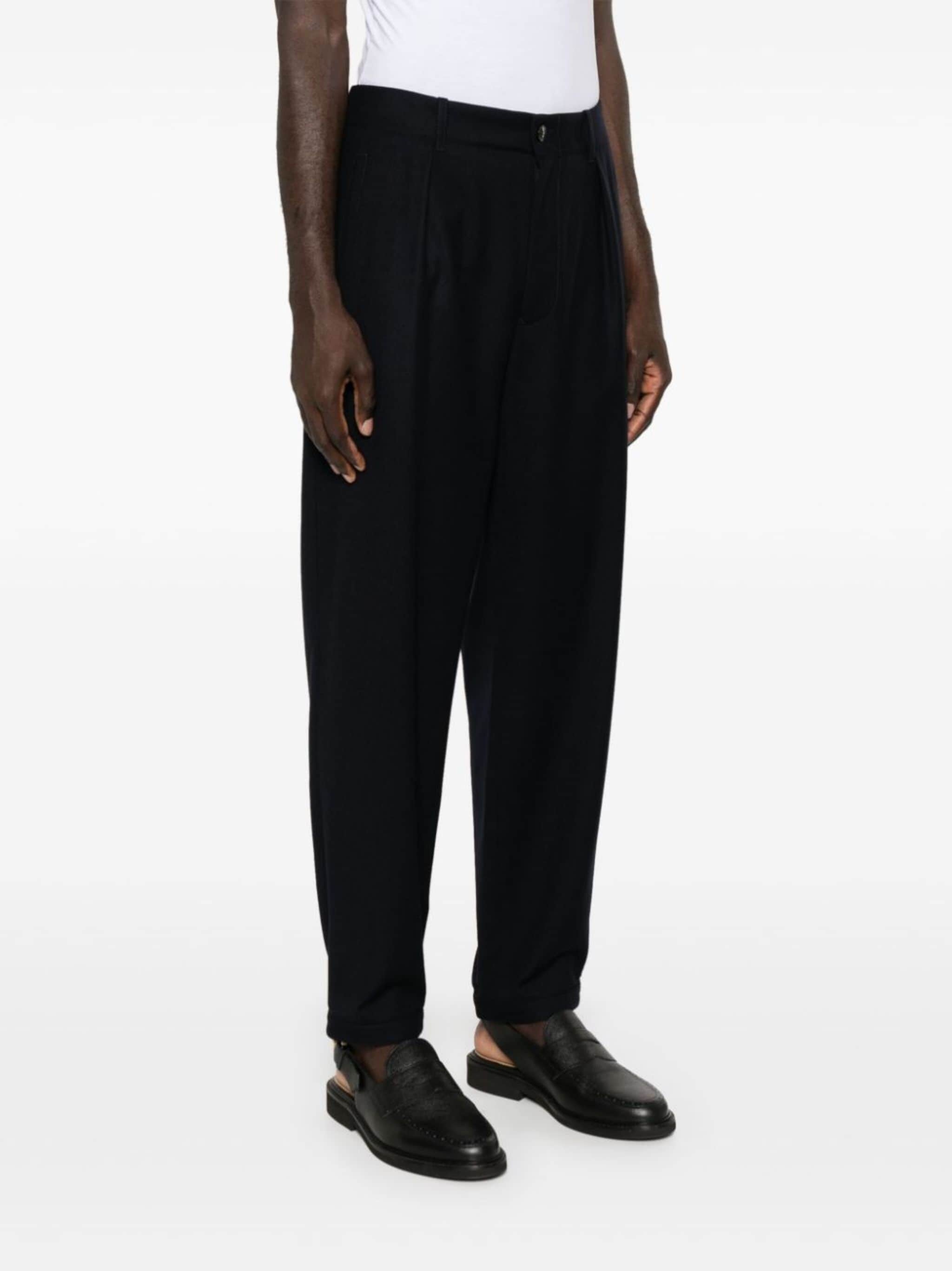 tapered virgin wool trousers - 3