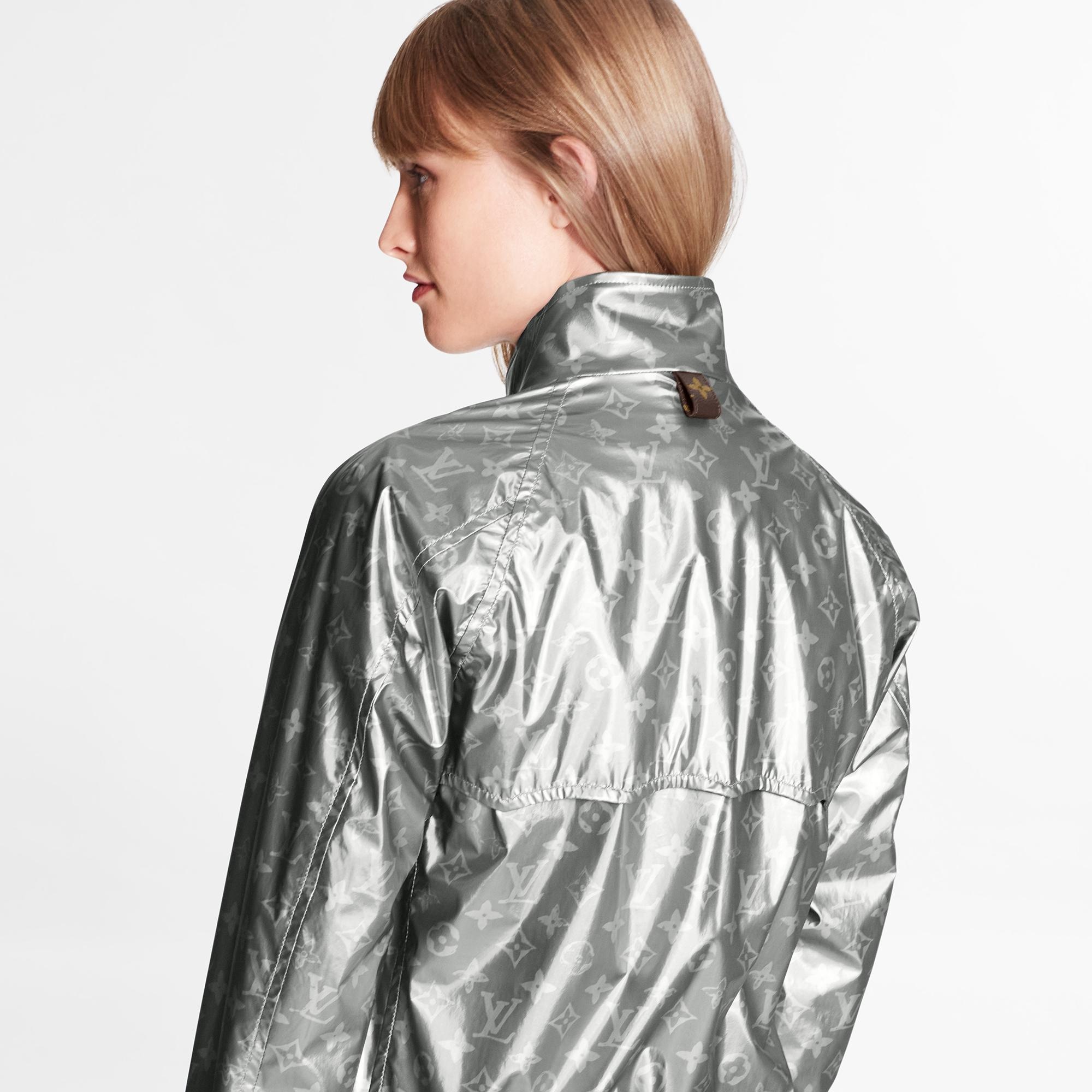 Metallic Monogram Lightweight Bomber Jacket  - 4