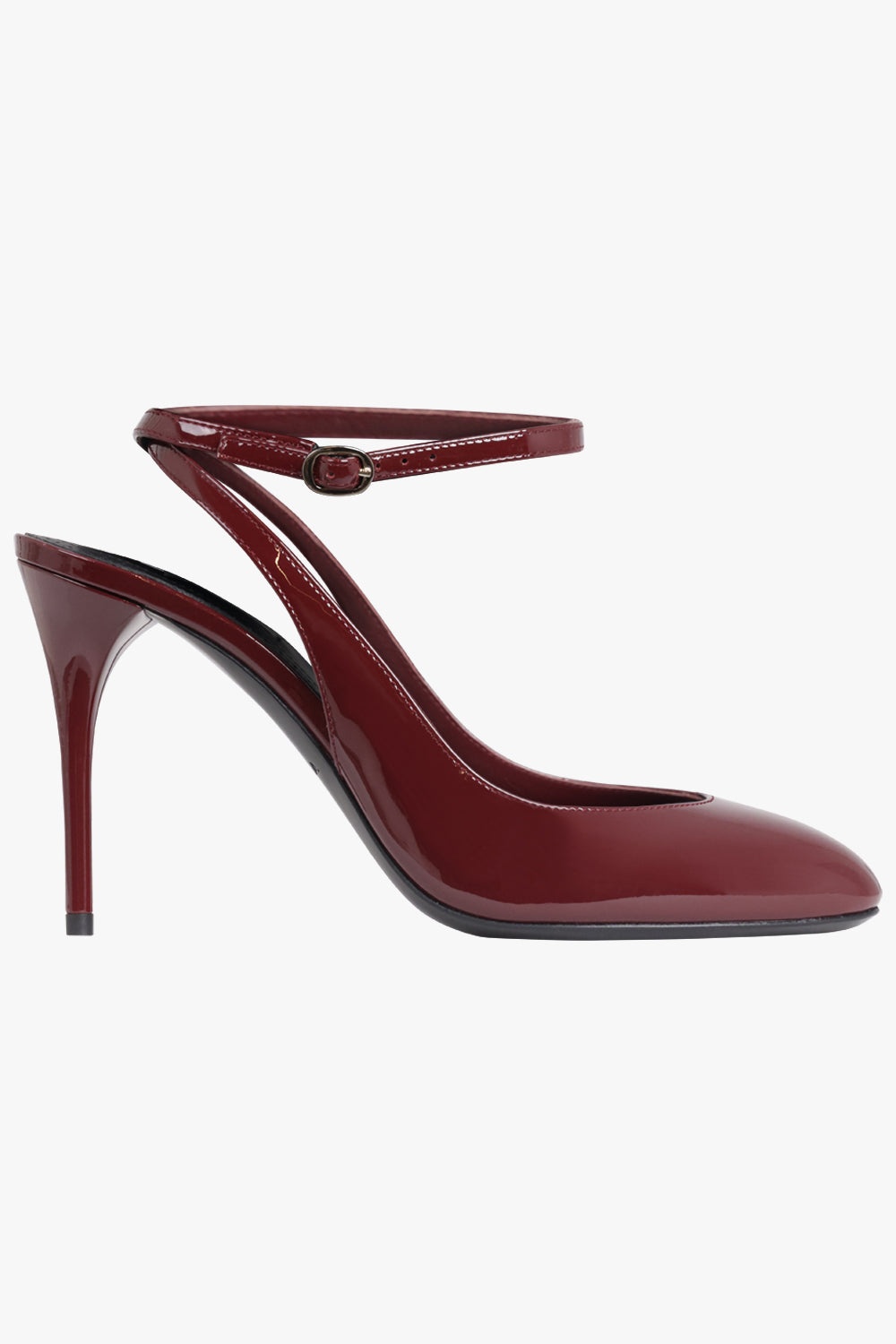 SLINGBACK PATENT 90MM CLOSED SLINGBACK HEEL | GARNET RED - 2