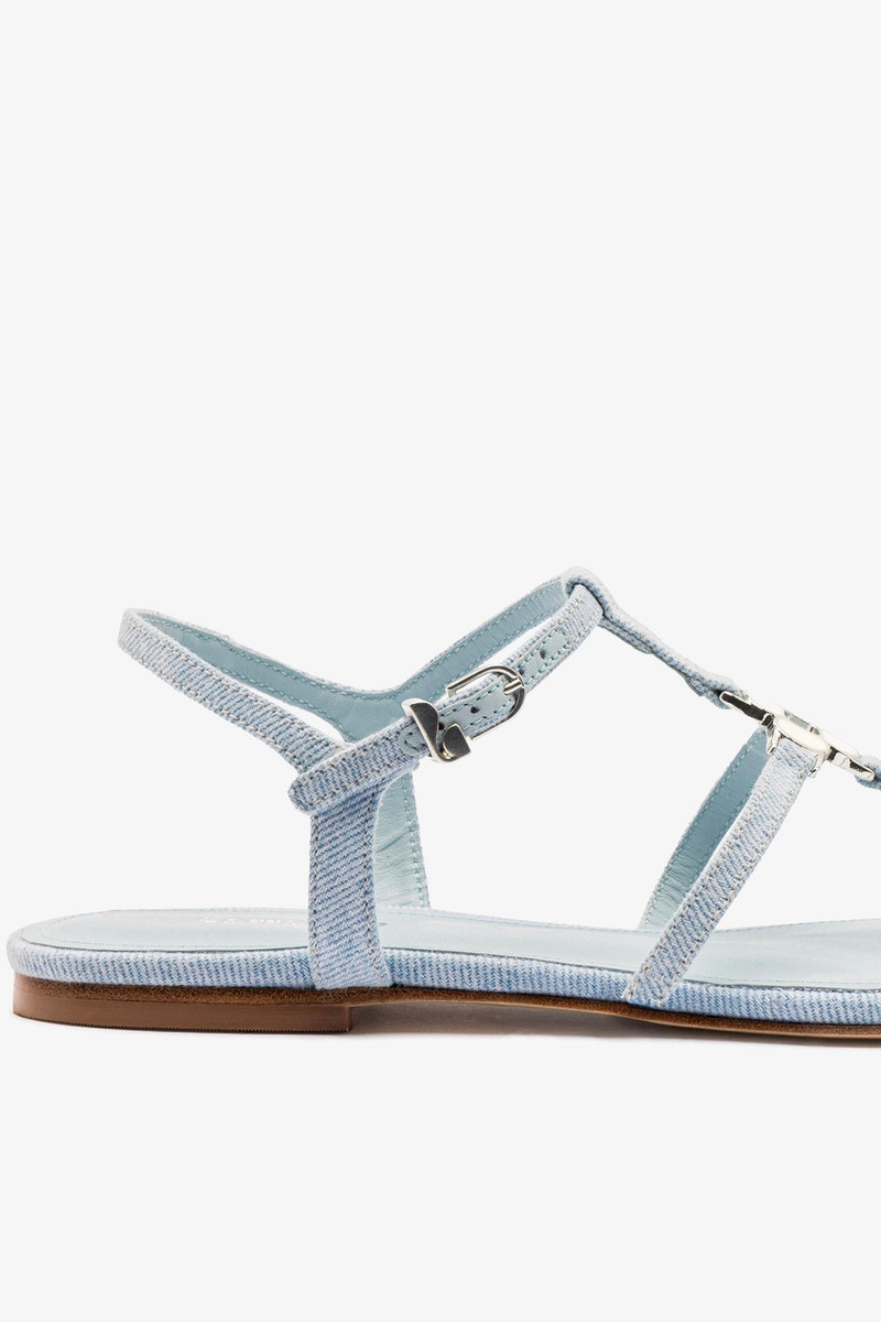 Hana Flat Sandal Maya Denim 4