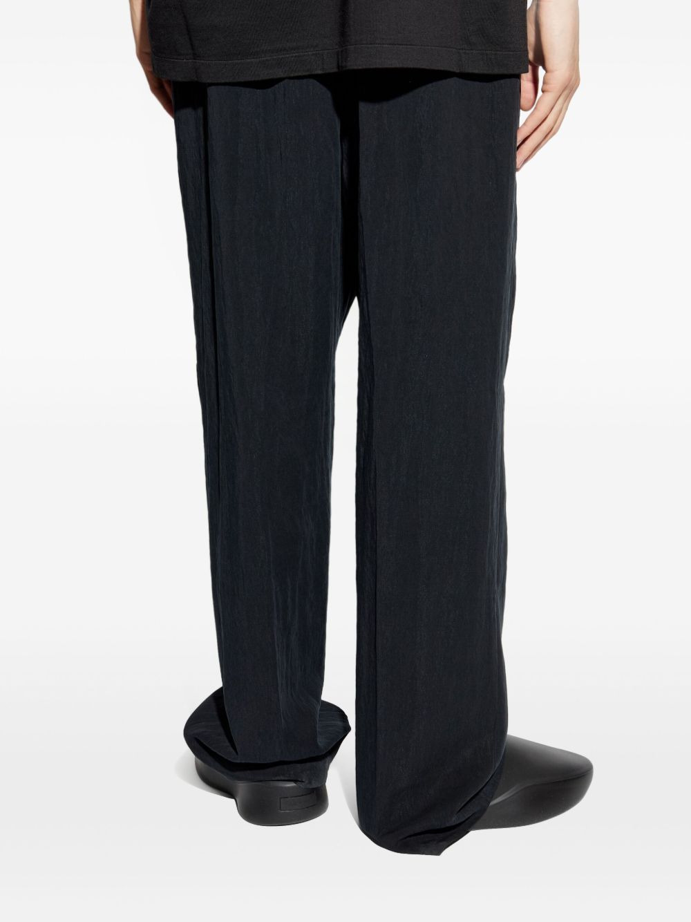 pleated-front drawstring trousers - 4