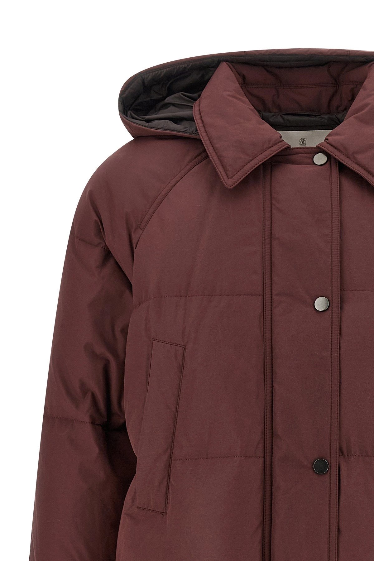 'Shiny Zipper Pull' down jacket - 5