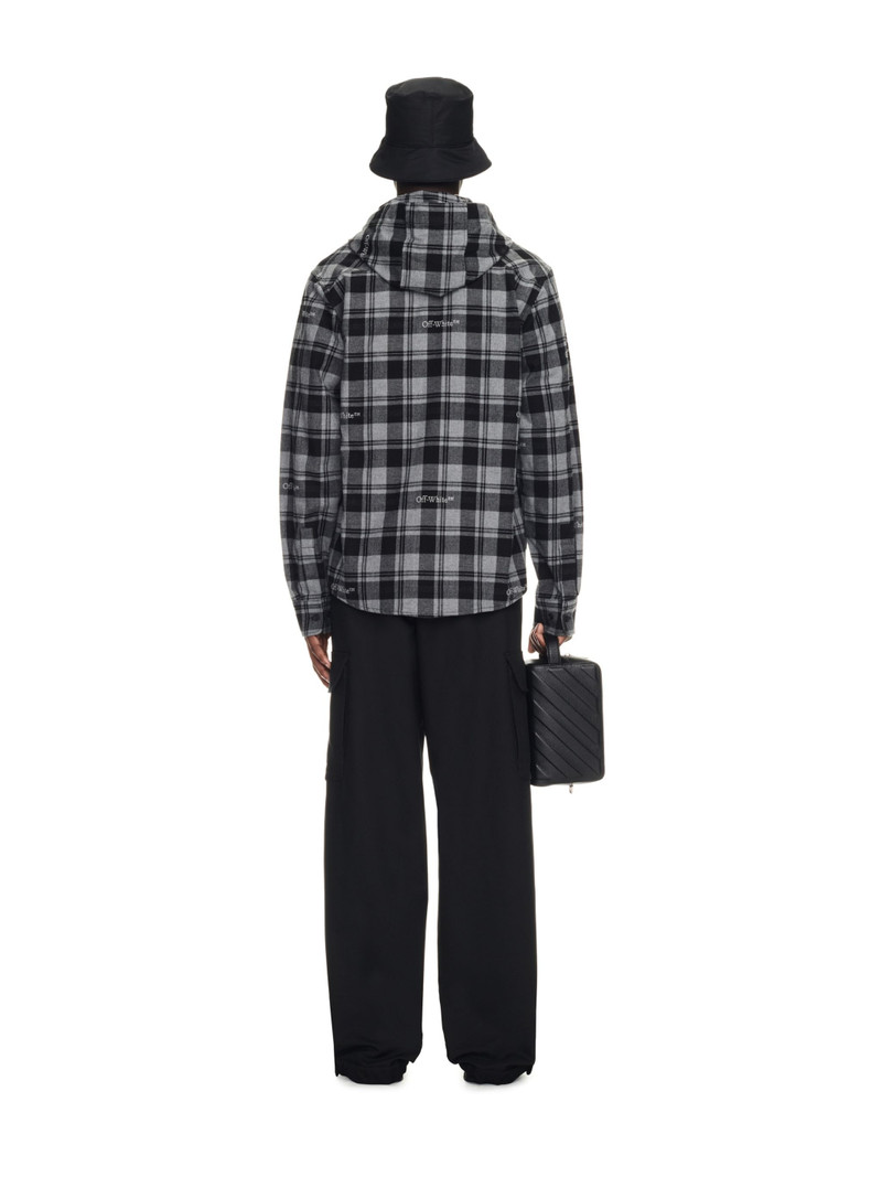 Check Hooded Shirt 4