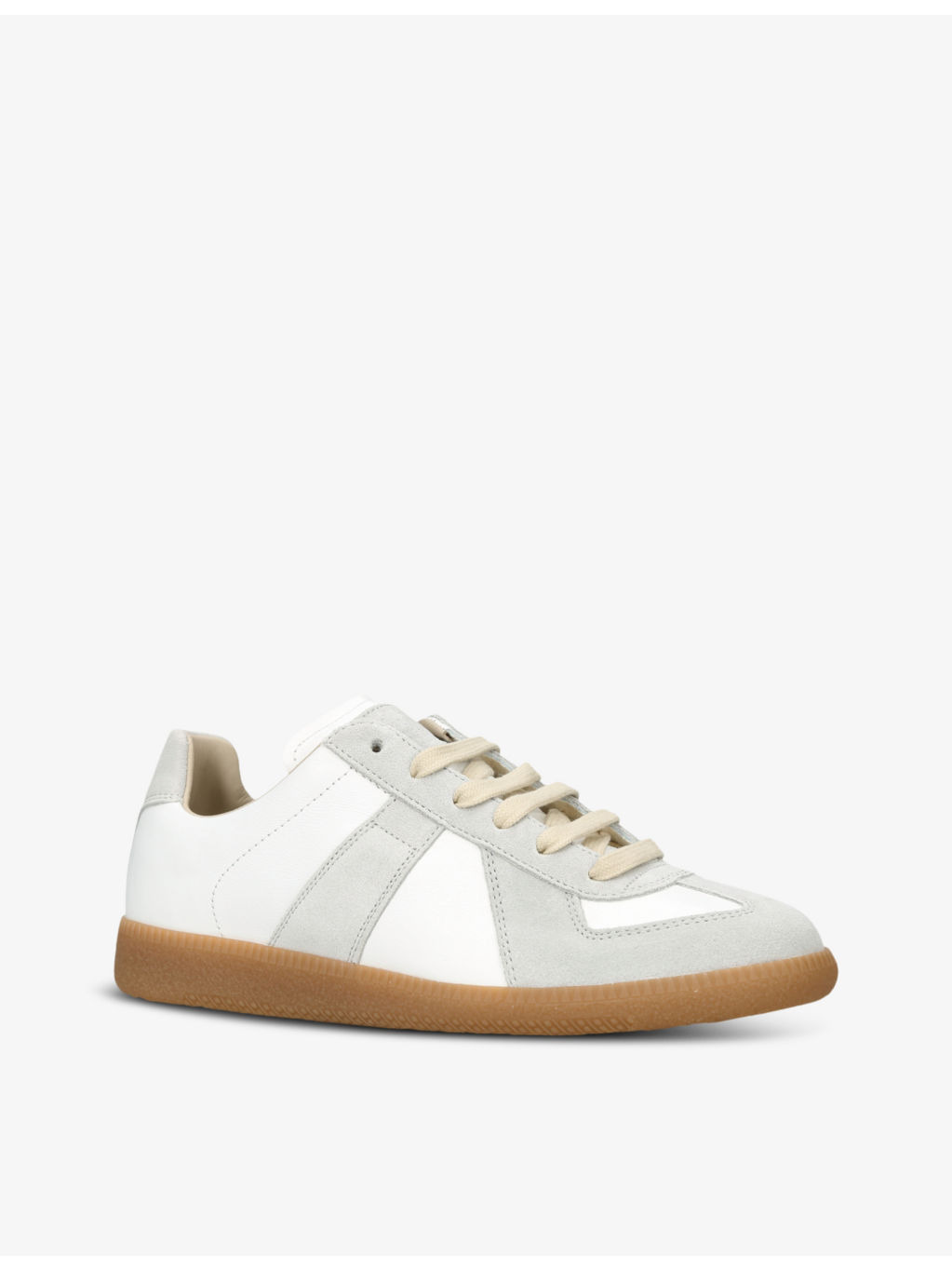 Replica leather low-top trainers - 3
