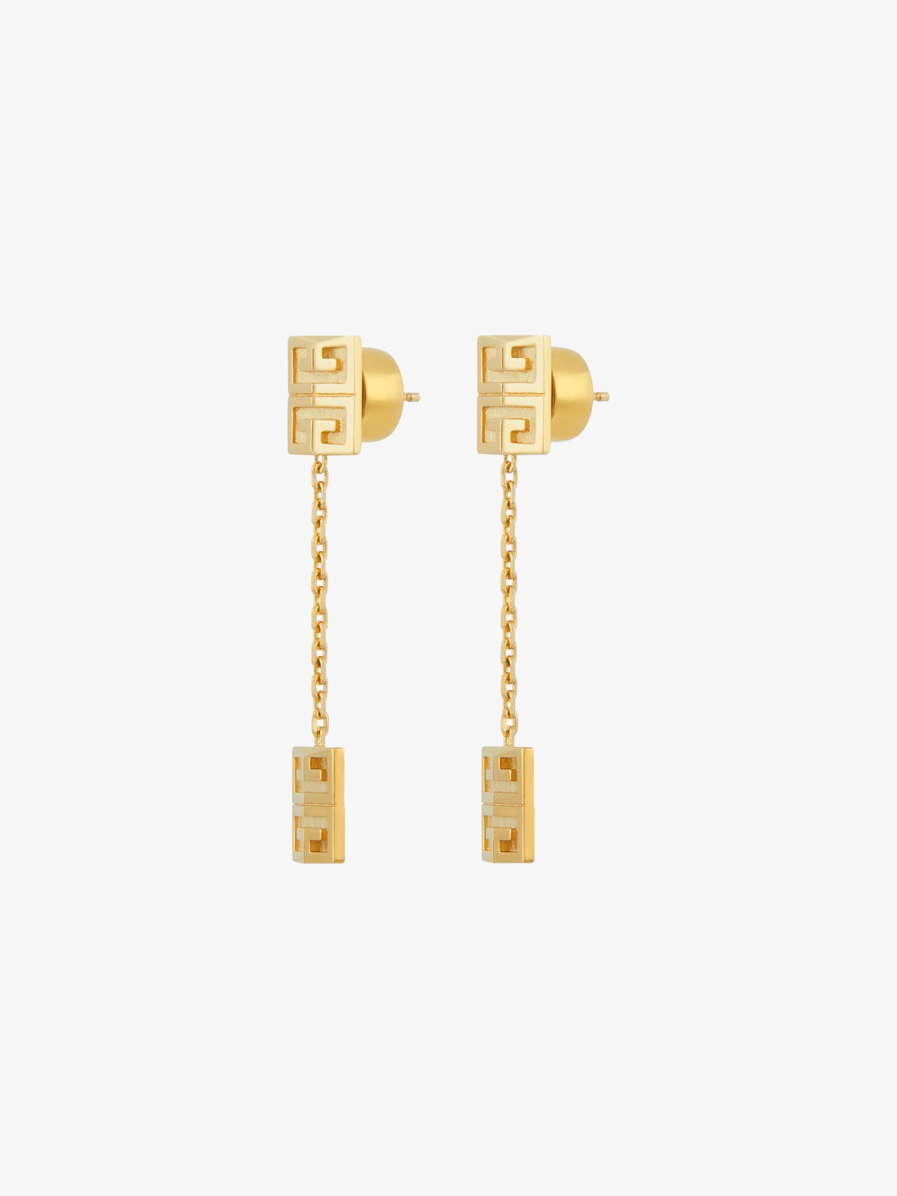 4G PENDANT EARRINGS IN METAL - 4