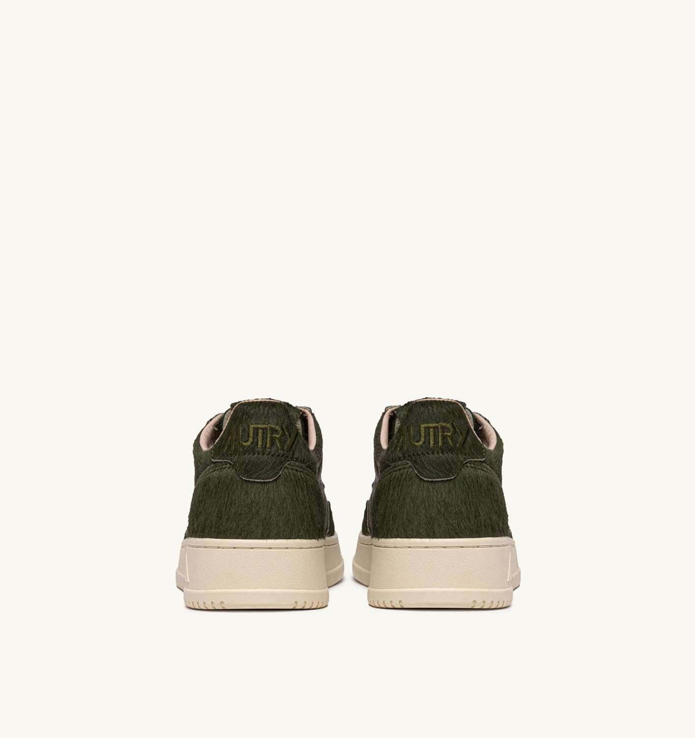 MEDALIST LOW SNEAKERS IN MILITARY GREEN PONY HAIR EFFECT - 4