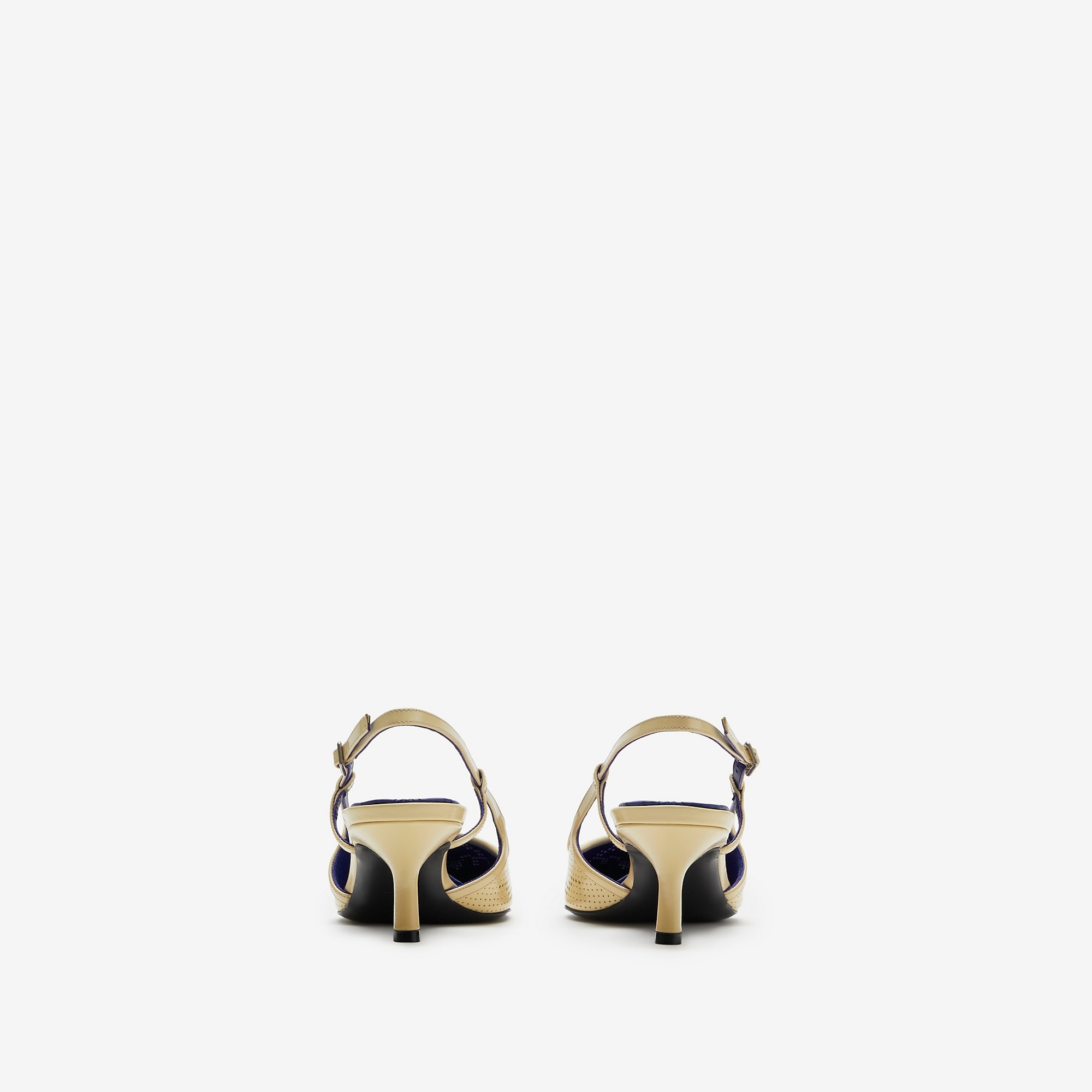 Leather Chisel Slingback Pumps​ - 4