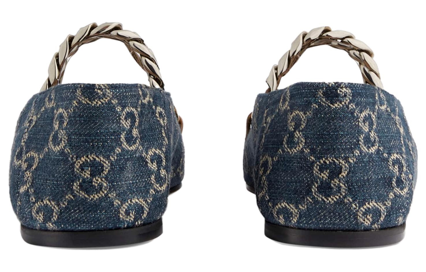 (WMNS) Gucci Denim Ballet Flat With Horsebit 'Blue' 635101-2KQ80-4462 - 6